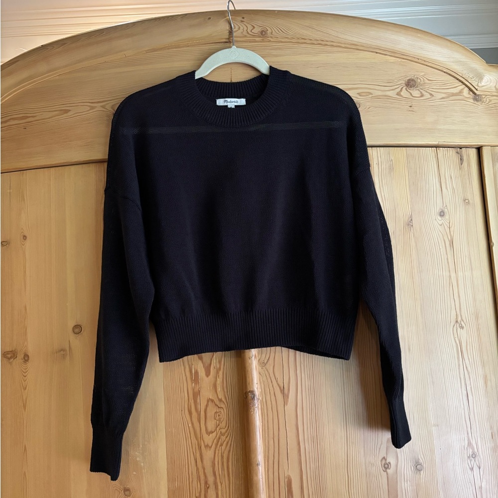 Madewell Black Crewneck Sweater